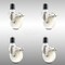 Service Caster 4 Inch 316SS Nylon Wheel Swivel 1-7/8 Inch Expanding Stem Caster Set Lock Brake SCC-SS316TTLEX20S414-NYS-178-4 - alternate 1